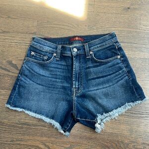 7 for all mankind denim shorts